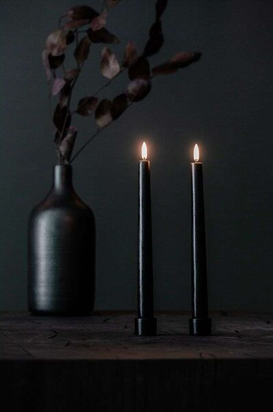 Uyuni - Light Candle Holder Taper 2 pcs. Matte Black Uyuni Lighting