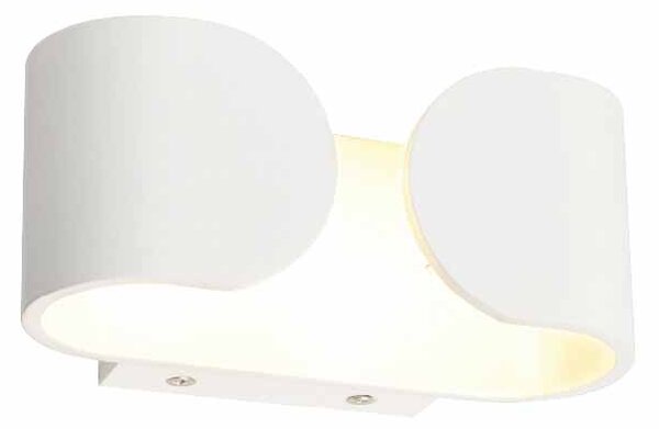 Απλίκα Τοίχου LED Aca Nephele L350494 White Matt