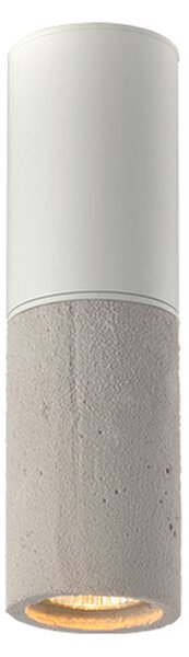 Σποτ Μονόφωτο Aca Placebo V372581CCW White Matt/Grey