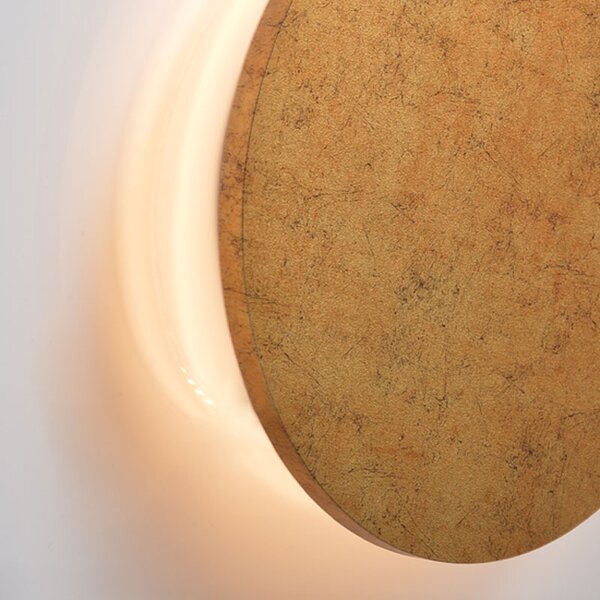 Απλίκα Τοίχου LED Aca Eclipse ZM1705LEDWG Brass