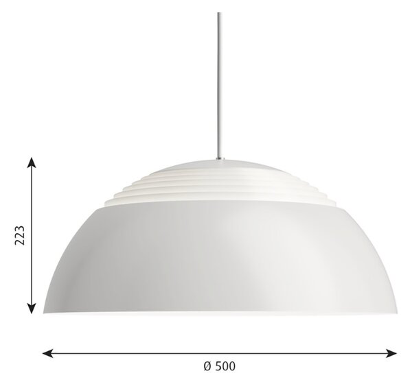 Louis Poulsen - AJ Royal 500 LED Κρεμαστό φωτιστικό Λευκό Louis Poulsen