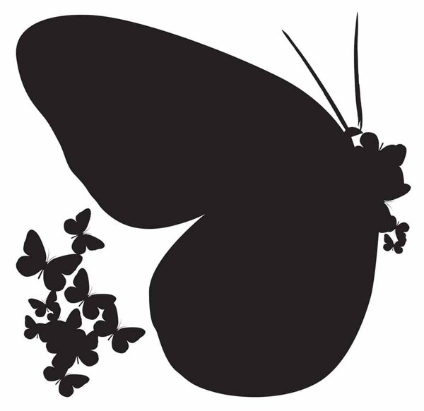 Αυτοκόλλητα Τοίχου Ango Butterflies Silhouettes 54110