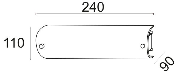Απλίκα Τοίχου Aca Man DL112B Sandblast