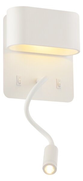 Απλίκα Τοίχου LED Aca Priamus V86LEDW45WH White