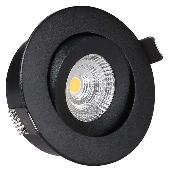 Antidark - Downlight Σποτ 7W 2700K Tilt Μαύρο Antidark