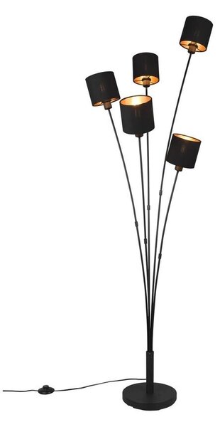 Lindby - Kyden 5 Floor Lamp Black/Gold Lindby