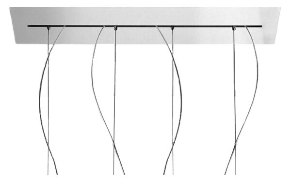 Foscarini - Rosone Multiple Linear ροζέτα φωτισμού Λευκό 90 cm Foscarini