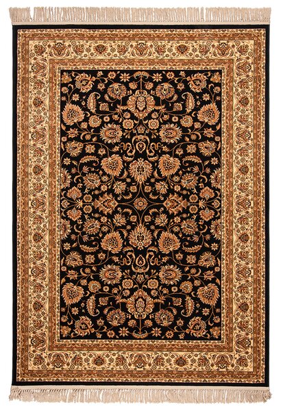 Χαλί Διαδρόμου (80x220) Βιοκαρπέτ Isfahan 3783B Black/ Cream