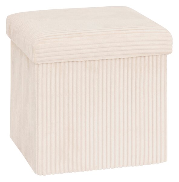 Σκαμπό Με Αποθηκευτικό Χώρο (38x38x38) A-S Arum Ivory 207381A