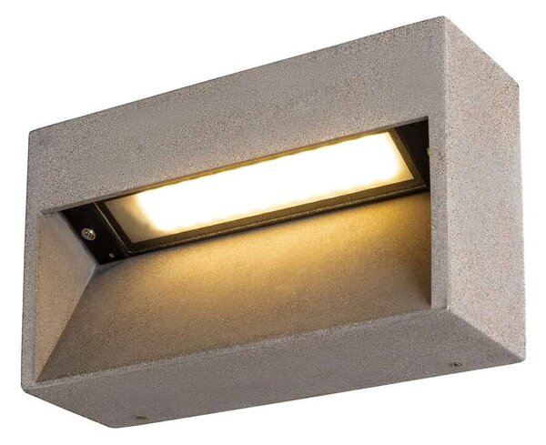 SLV - Concreto LED Επιτοίχια φωτιστικά εξωτερικού χώρου L IP65 Ανοιχτό γκρι SLV