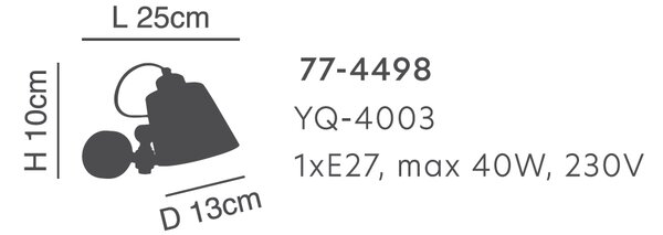 Σποτ Μονόφωτο Homelighting Sam 77-4498 White