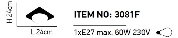 Φωτιστικό Πλαφονιέρα Homelighting Teco 77-1833 Chrome