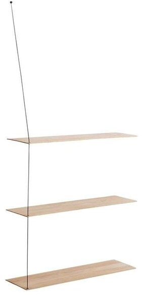 Woud - Stedge Add-on Shelf L80 Matt White Oak Woud