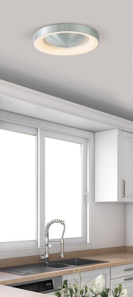 Φωτιστικό Πλαφονιέρα LED Dimmable Homelighting Amaya 77-8158 Nickel
