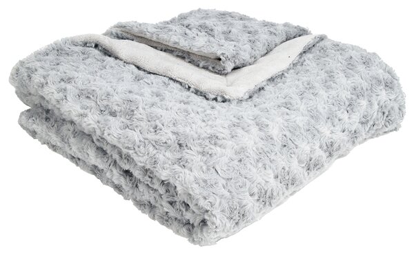 Γούνινη Κουβέρτα Καναπέ (120x160) A-S Boucle L.Grey 131501B