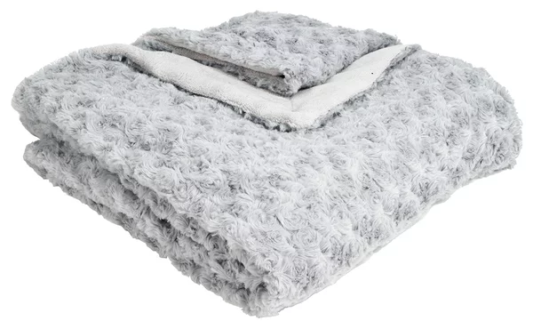 Γούνινη Κουβέρτα Καναπέ (120x160) A-S Boucle L.Grey 131501B