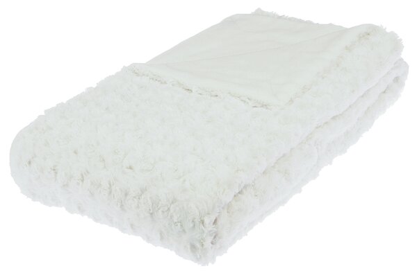 Γούνινη Κουβέρτα Καναπέ (120x160) A-S Boucle Ecru 131501A