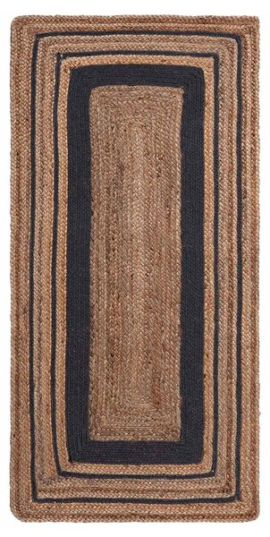 Χαλί Διαδρόμου (60x130) Silk Fashion 1728 Natural/Black