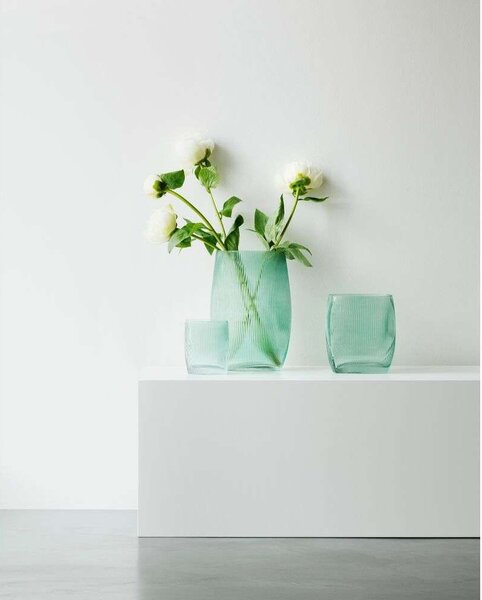 Normann Copenhagen - Tide Vase H18 Blue Normann Copenhagen