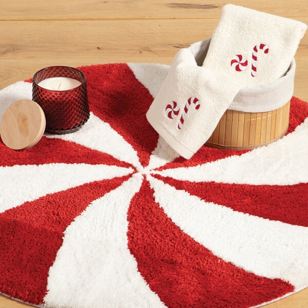 Χριστουγεννιάτικο Πατάκι Μπάνιου (Φ70) Nef-Nef Homeware Sweet Christmas
