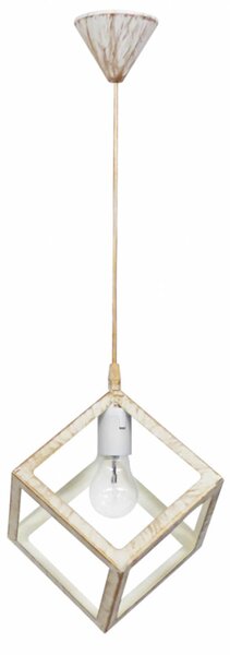 Φωτιστικό Οροφής Μονόφωτο Heronia Kyvos 35-0109 White/Bronze Plastic