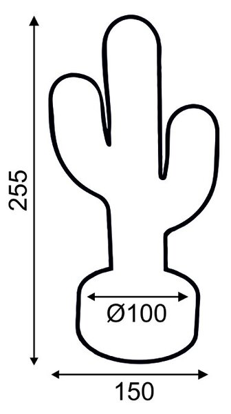 Διακοσμητικό Φωτιστικό LED Aca Cactus X04455315