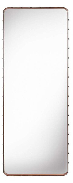 GUBI - Adnet Wall Mirror Rectangular 70X180 Tan Leather GUBI