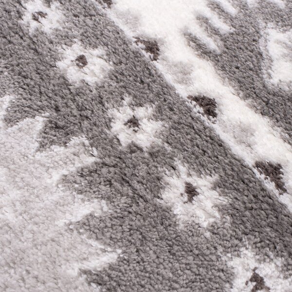 Χαλί (200x290) Βιοκαρπέτ Soft Shaggy R299B Grey White