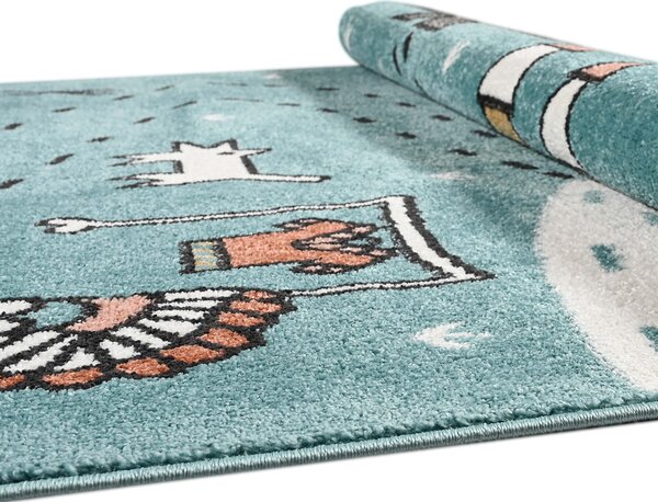 Παιδικό Χαλί (160x230) Polcarpet Carousel Dream 9136 Blue Indian