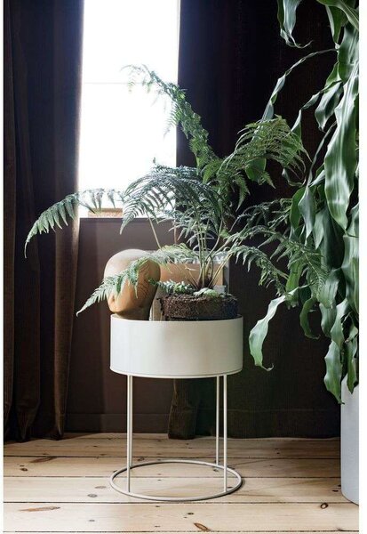 Ferm LIVING - Plant Box Light Grey Round ferm LIVING