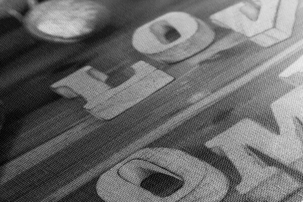 Πίνακας σε καμβά αρμονικό σπίτι σε ασπρόμαυρο