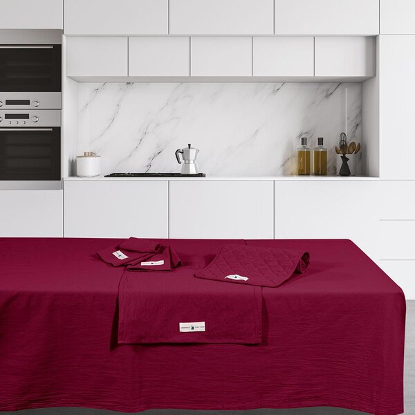 Ποτηρόπανα (Σετ 2τμχ) Greenwich Polo Club Essential 2641 Bordo