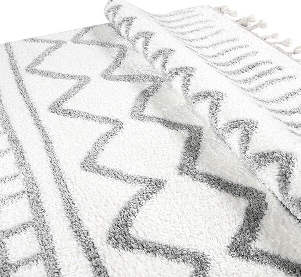 Χαλί (160x230) Polcarpet Silky Shaggy 633 Cream/Grey