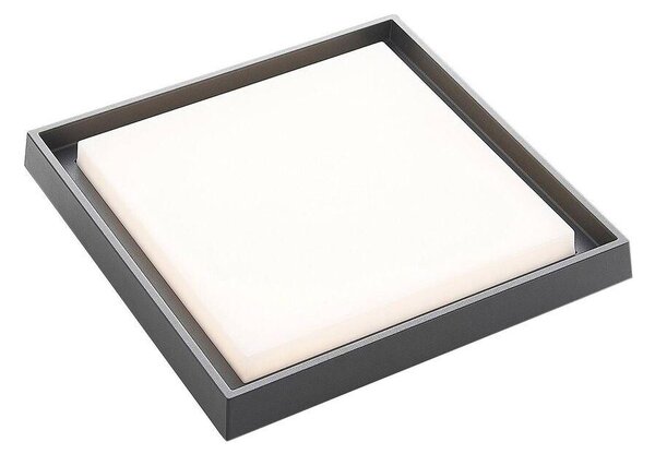 Lucande - Birta LED Square Φωτιστικό οροφής εξωτερικού χώρου 34x34 Dark Grey Lucande