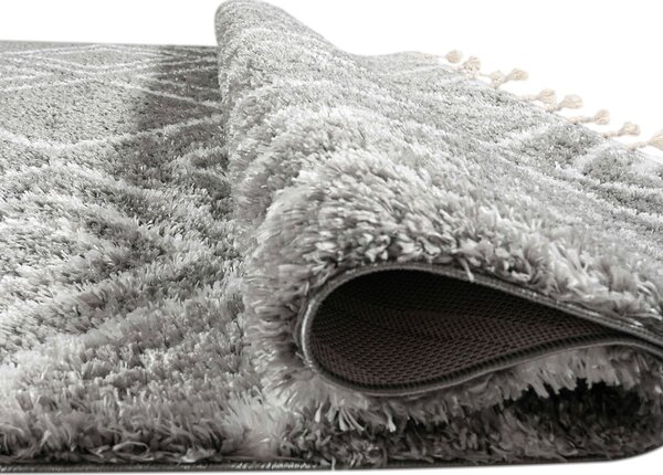 Χαλί (200x280) Polcarpet Silky Shaggy 602 D.Grey