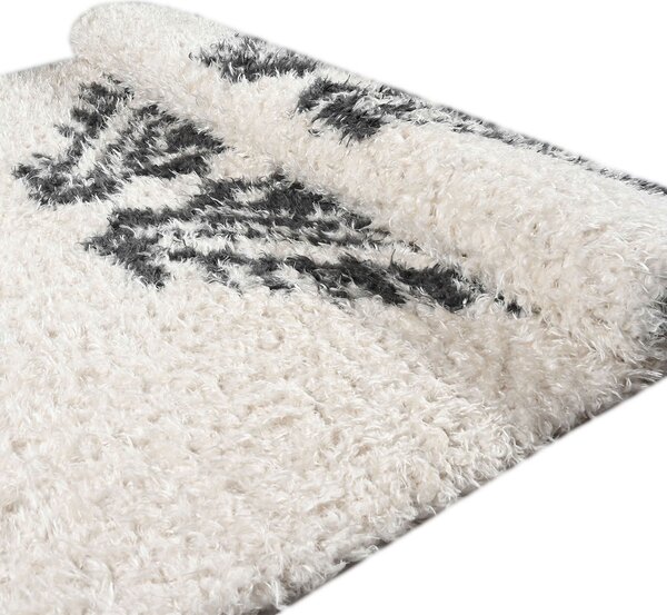 Χαλί (160x230) Polcarpet New Flokati 374 Beige/D.Grey
