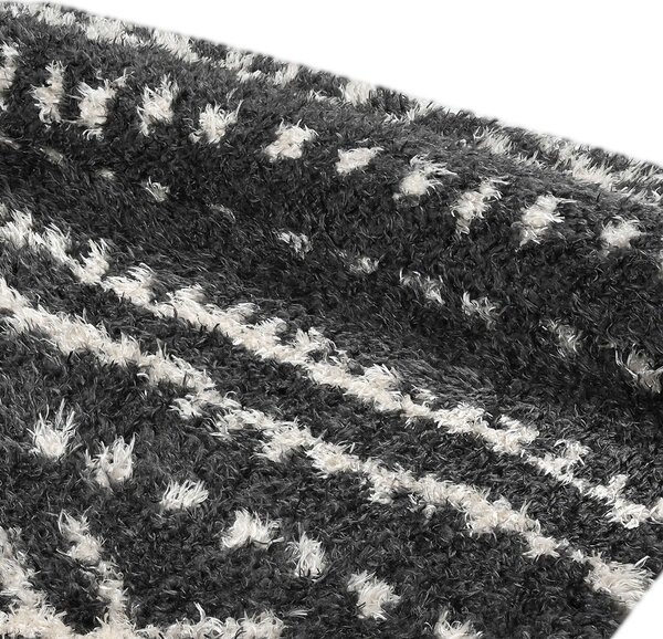 Χαλί (160x230) Polcarpet New Flokati 383 D.Grey/Beige