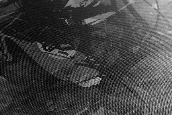Πίνακας σε καμβά σύγχρονη μέσων μαζικής ενημέρωσης ζωγραφική σε ασπρόμαυρο