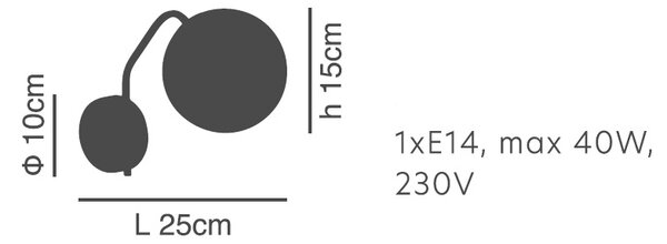 Απλίκα Τοίχου Homelighting Flake 77-8289 Black