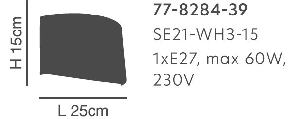 Απλίκα Τοίχου Homelighting Seraph 77-8284 White