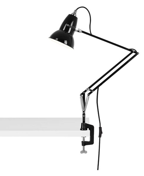 Anglepoise - Original 1227 Φωτιστικά γραφείου μαζί με εξάρτημα τοποθέτησης Jet Black Ang