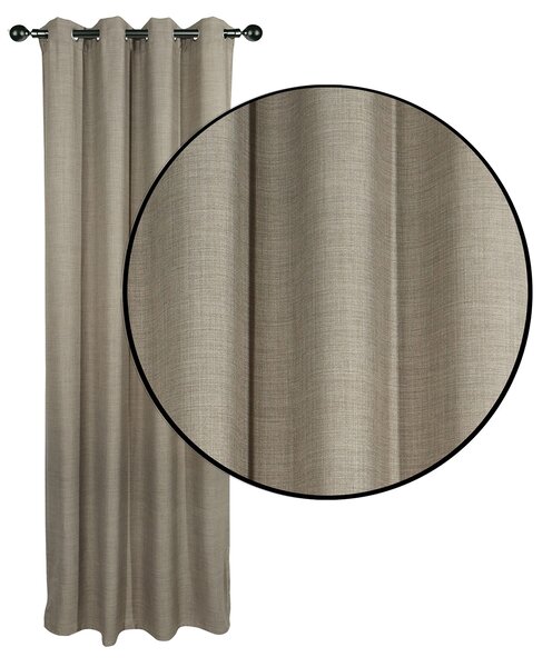 Κουρτίνα Συσκότισης (140x270) Με Τρουκς Das Home 2247 Beige