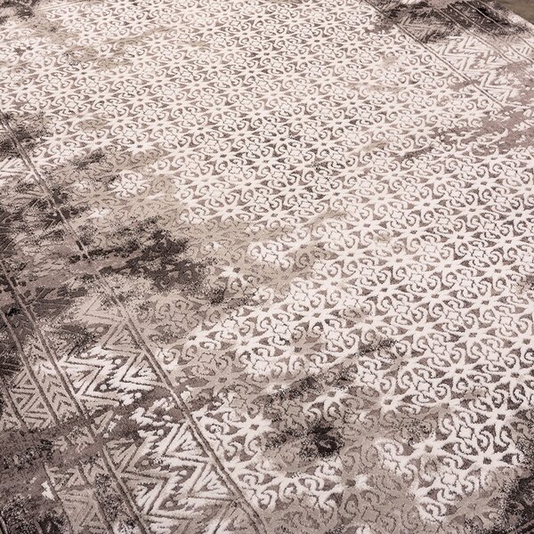 Χαλί (160x230) Polcarpet Damask 9362 Grey Black