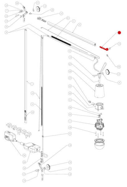 Artemide - Fork για Αμπαζούρ για Tolomeo Mega Artemide