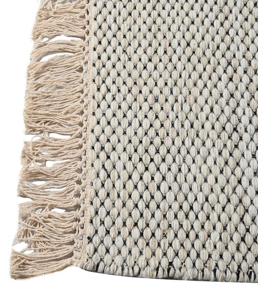 Χαλί (160x230) Polcarpet Wool Kilim 764 Cream Black