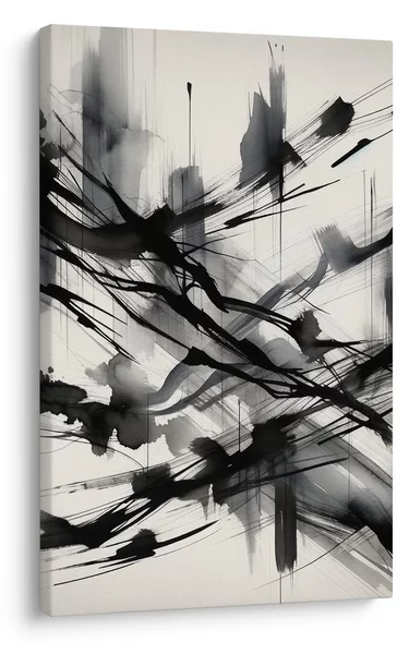 Πίνακας σε καμβά δυναμικές πινελιές