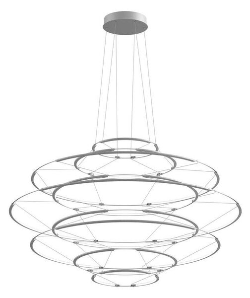 Nemo Lighting - Drop 9 Κρεμαστό φωτιστικό Σατέν ασημί Nemo Lighting