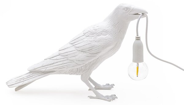 Seletti - Bird Lamp Waiting Επιτραπέζιο φωτιστικό εξωτερικού χώρου Λευκό Seletti