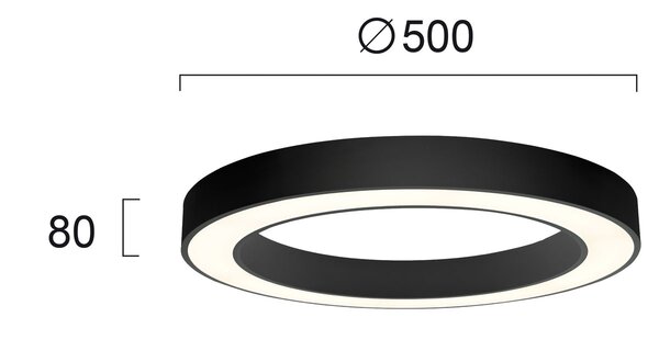 Φωτιστικό Πλαφονιέρα LED Viokef Apollo Black 4214101