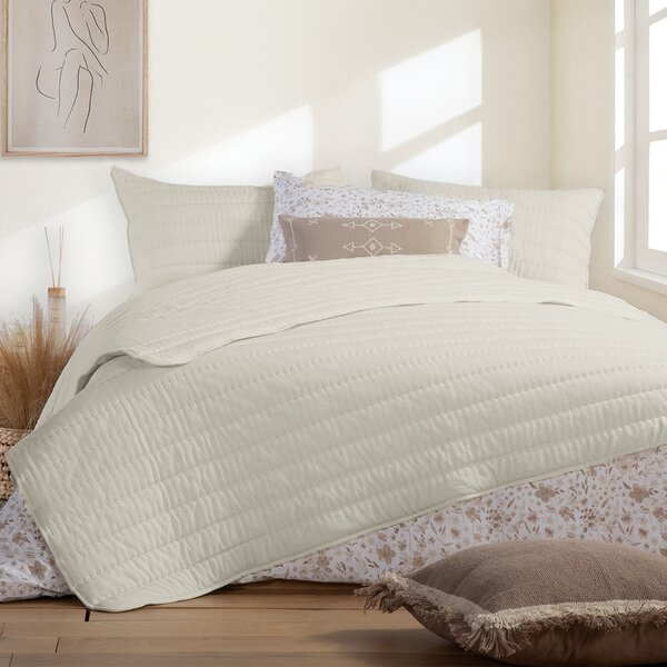 Κουβερλί Ημίδιπλο (180x240) Nef-Nef Homeware Colorfull Beige